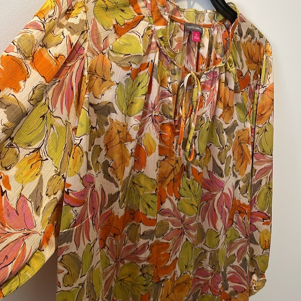 Vince CAMUTO Coastal Cool Long Sleeve Blouse Top Size 2X, NWT - Picture 4 of 15